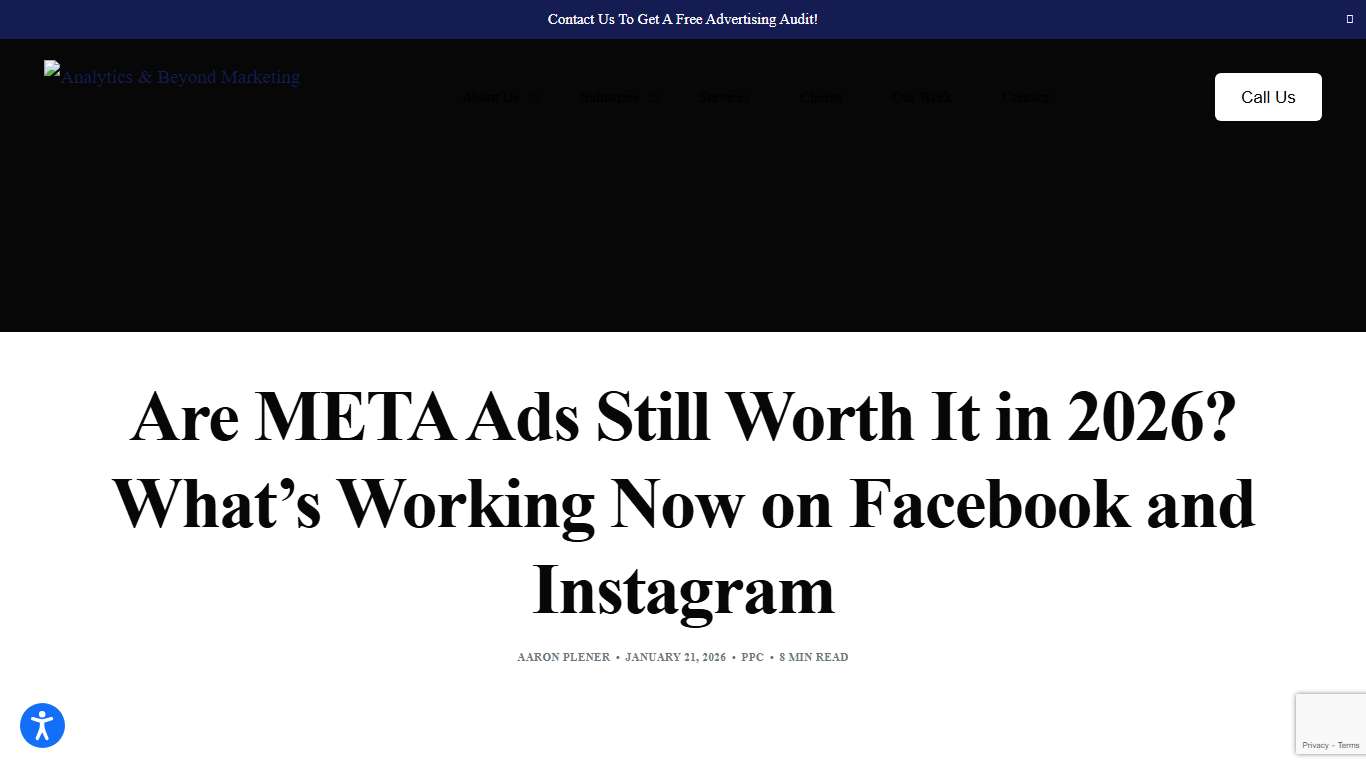 Are META Ads Still Worth It in 2026? What’s Working Now on Facebook and Instagram - Analytics & Beyond Marketing